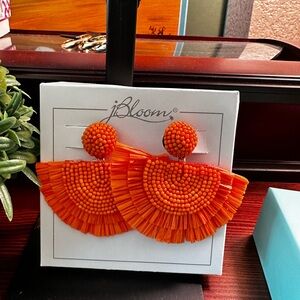 JBloom Raffeta Earrings Orange